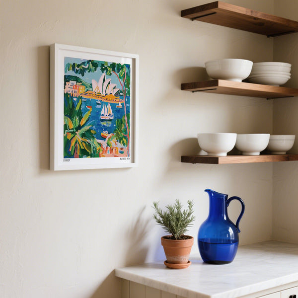 Painterly Australian seascape print included in our Matisse Art for Sale collection.