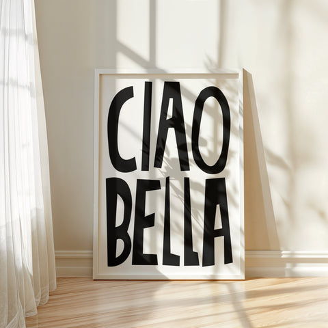 Posters for a Bedroom - Italian Charm Typography Poster