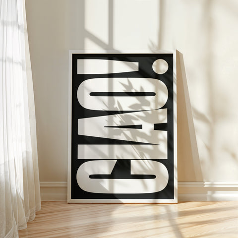 black-white-typography-poster-ciao-closeup