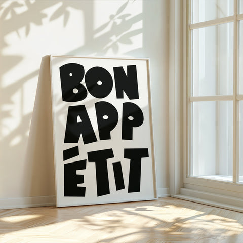 black-white-typography-poster-bon-appetit-front-view