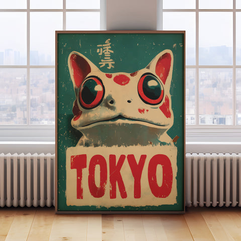 Japanese frog art