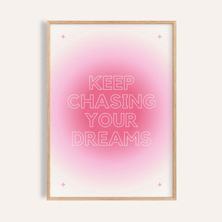 Teenage girl gifts featuring a pink inspirational poster