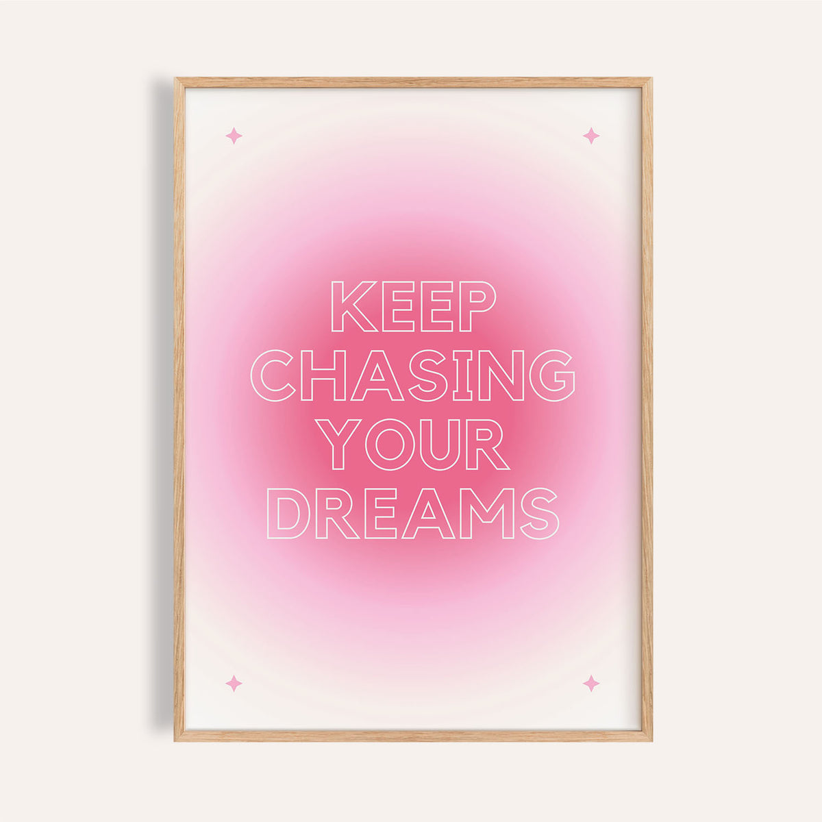 Teenage girl gifts featuring a pink inspirational poster