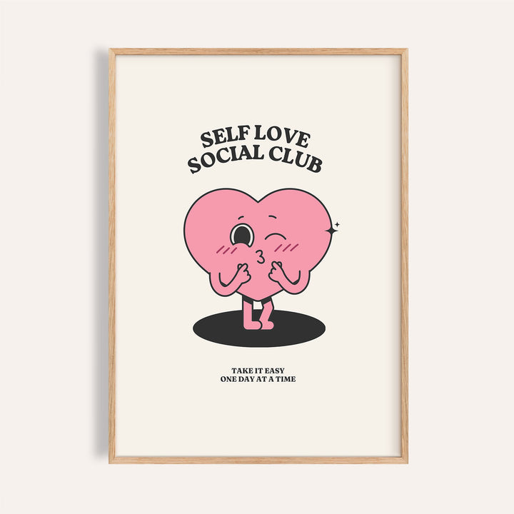 Smiling heart artwork featured in inspirational quotes wall decor
