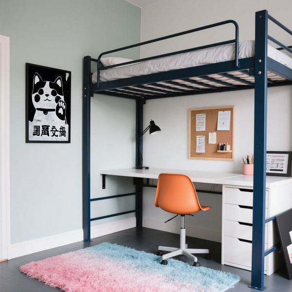 Black and white Maneki Neko wall art for modern home decor