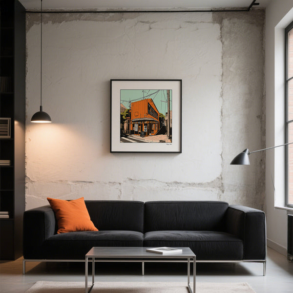 Cultural Tokyo wall art with vintage signage for sophisticated interior decor