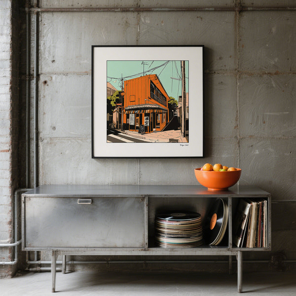 1960s Tokyo wall art ideal for creative studio spaces