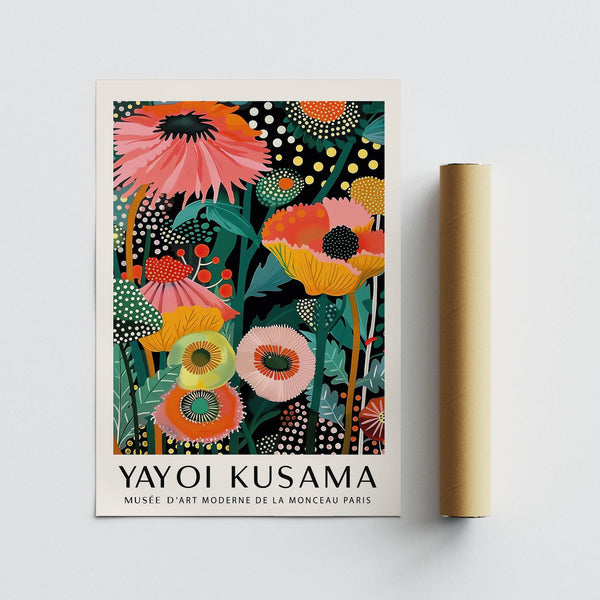 Modern tropical wall art inspired by floral compositions