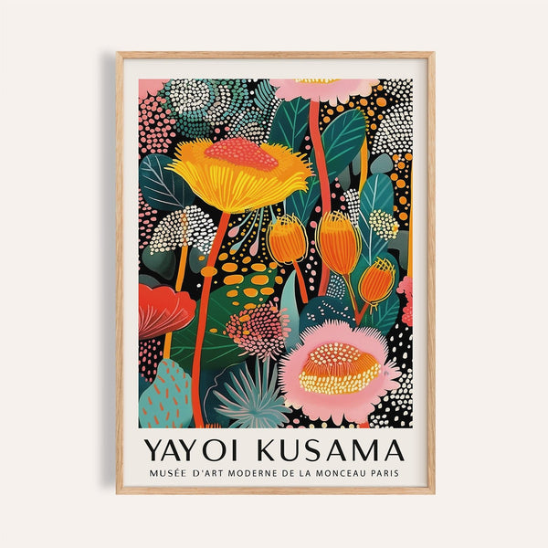 Tropical flower artwork featured in large wall art modern collection