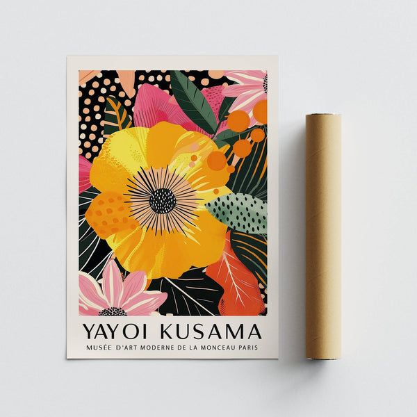 Vivid botanical illustration from floral wall prints inspired by nature