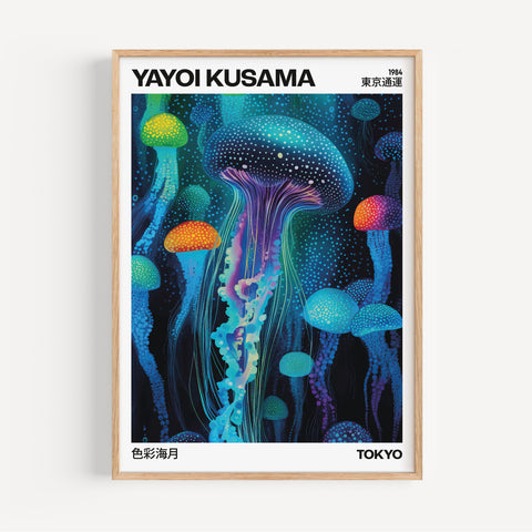 Yayoi Kusama Jellyfish Poster