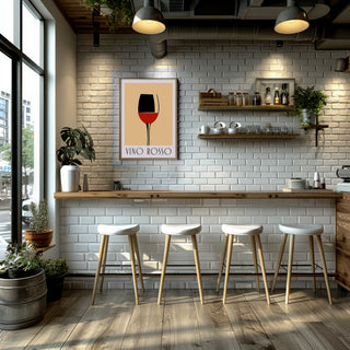 Italian-inspired modern wine wall art perfect for kitchen decor