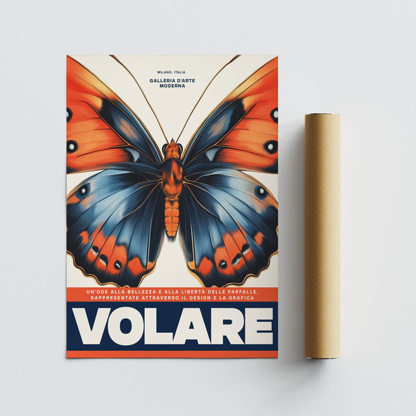 Striking butterfly Italian art prints for colorful living room styling