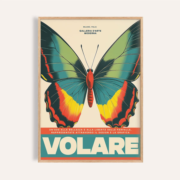 Large butterfly wall art featuring vibrant colours