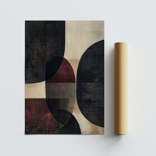 Textured matte finish in modern wall posters for living room