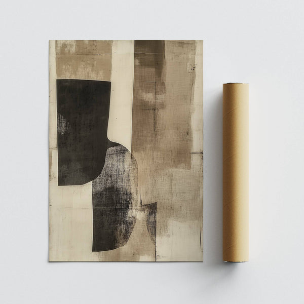 Neutral cream wall art with subtle texture perfect for quiet interiors

