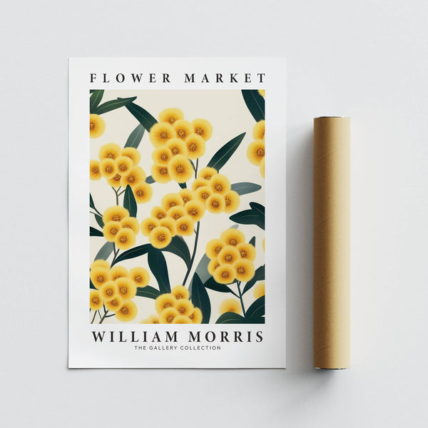 High-quality yellow flower wall art with intricate floral details