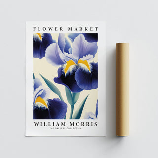 High-quality purple flower wall art print on matte paper