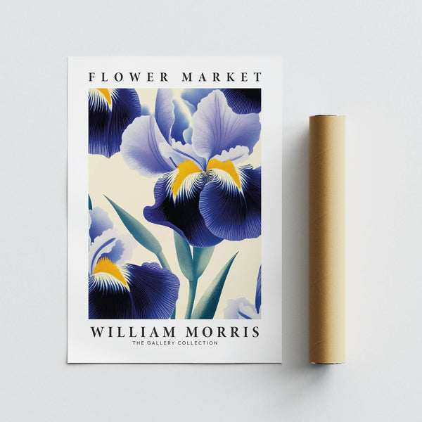 High-quality purple flower wall art print on matte paper