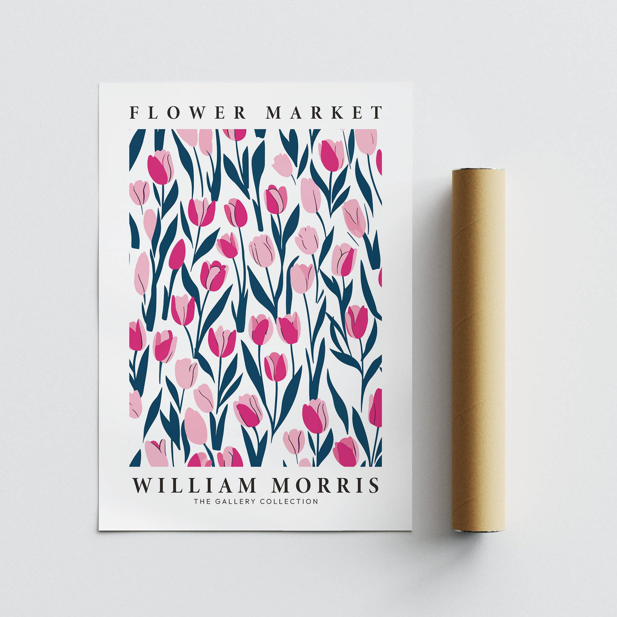 Elegant William Morris tulip decor ideal for study or reading rooms