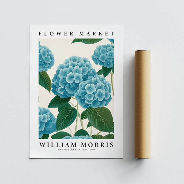 Modern flower market prints inspired by William Morris