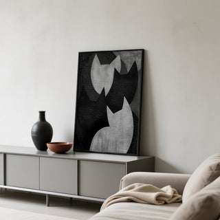 Tranquil big cat art print for serene and balanced room settings