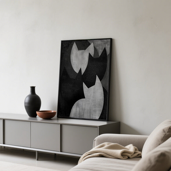 Tranquil big cat art print for serene and balanced room settings