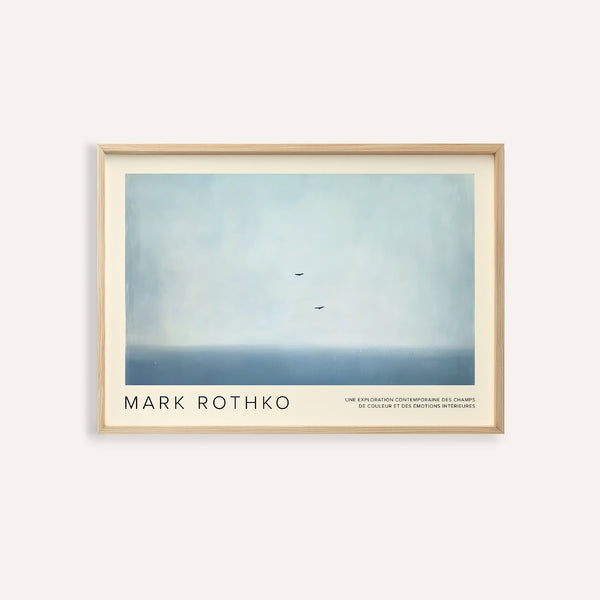 Wall art light blue featuring soft gradient tones