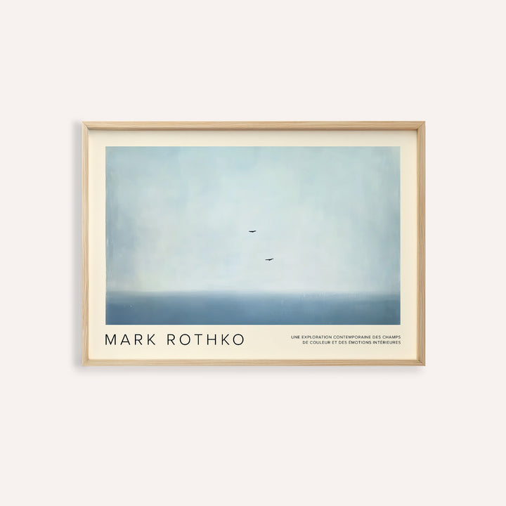 Wall art light blue featuring soft gradient tones