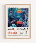 Yayoi Kusama Japanese Wall Art | Colourful Coral Clown Fish Poster