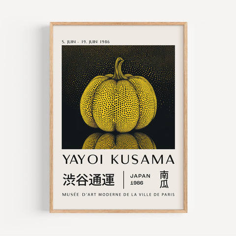 Yayoi Kusama Pumpkin Art Print | Modern Polka Dot Art