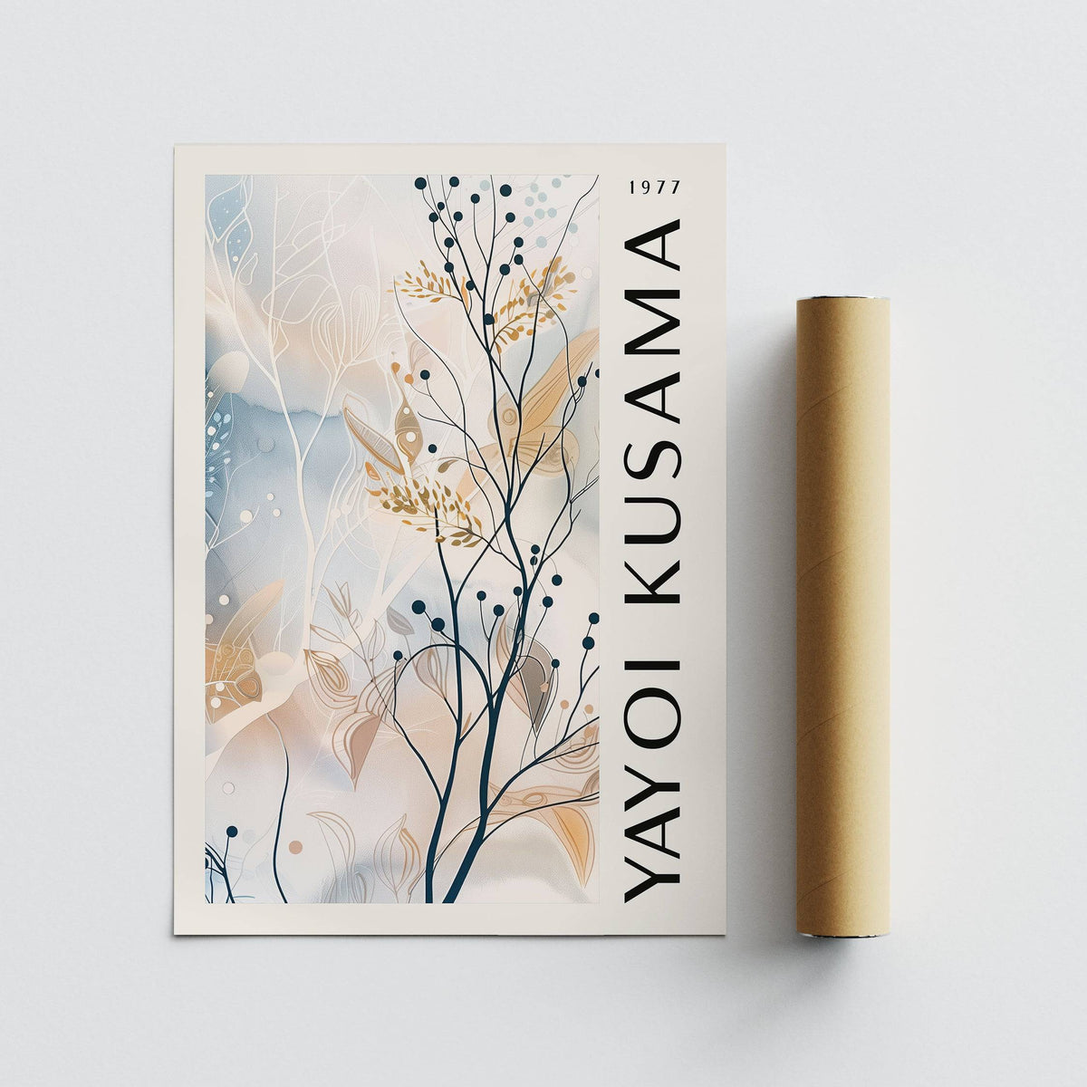 Large neutral wall art for Japandi and contemporary interiors
