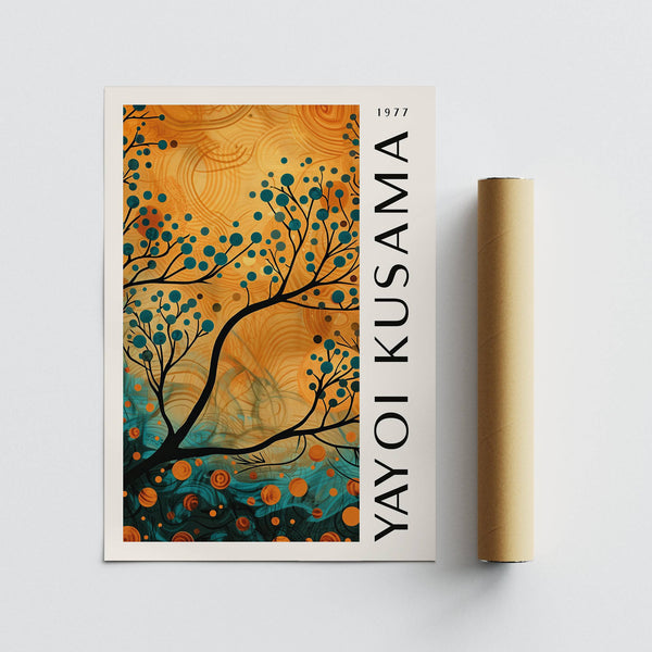 Bold autumn wall art for living room statement walls