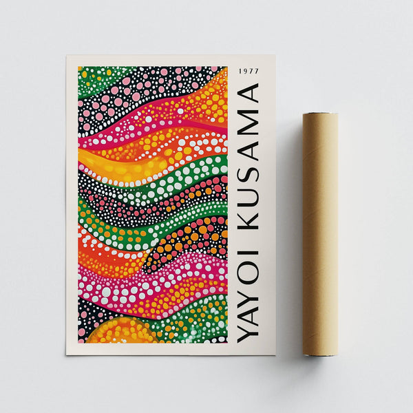 Modern polka dot art for eclectic interiors