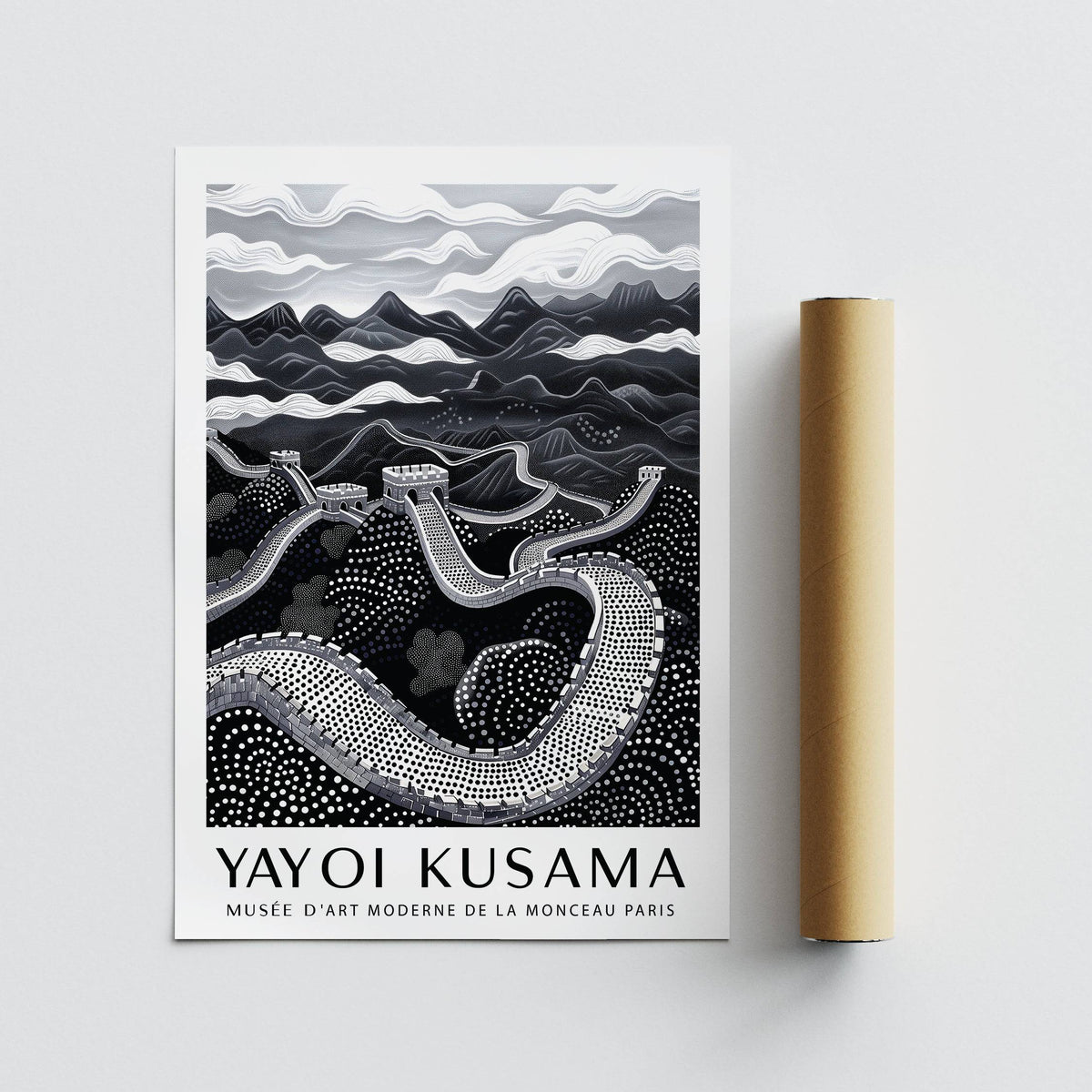 High-quality Chinese wall art with intricate dot patterns