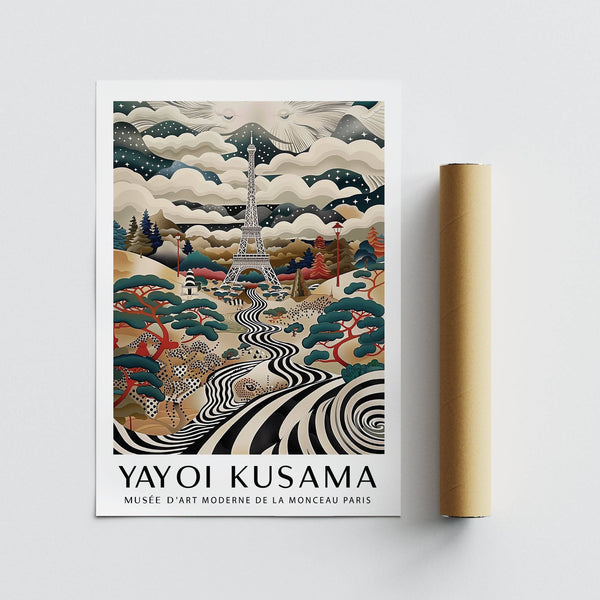 Framed Eiffel Tower art for modern and contemporary interiors