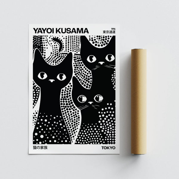 Unique Black Cats Poster for home decor