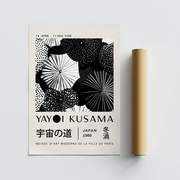 Abstract winter wall art for Japandi-style living rooms or bedrooms