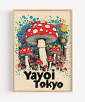 Vintage Mushroom Poster – Retro Tokyo Art Print