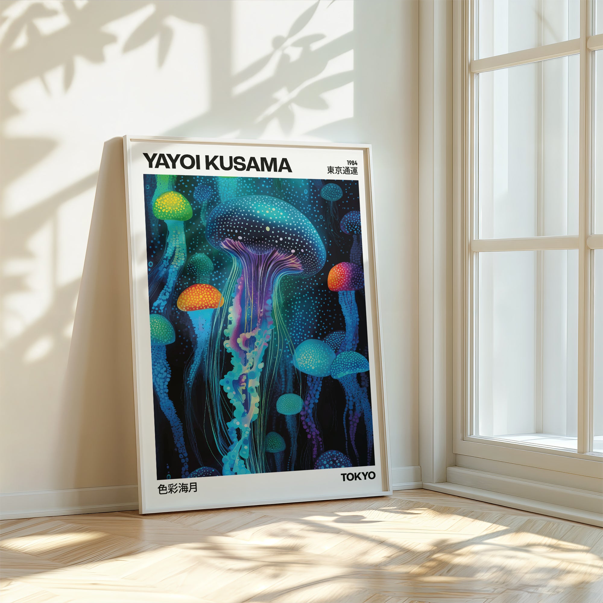 Yayoi Kusama Colorful Jellyfish Poster