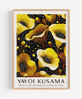 Yayoi Kusama yellow floral print for modern decor
