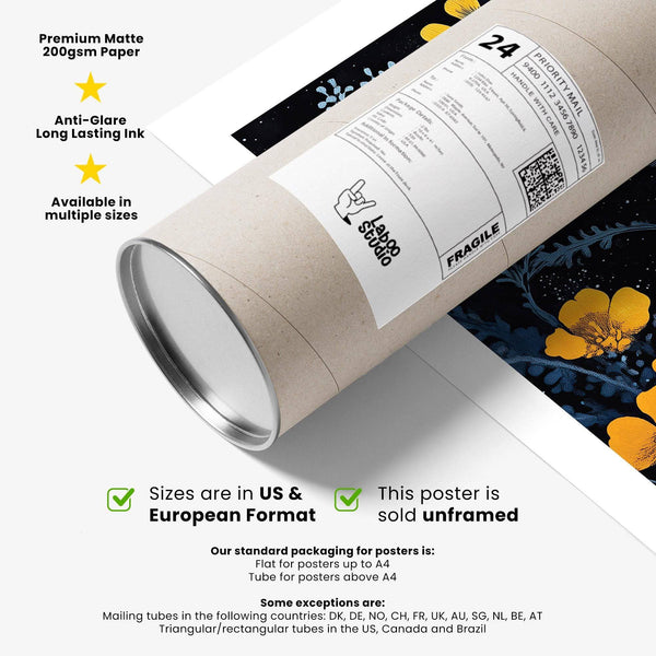 Kusama Museum floral print with layered petals and expressive design