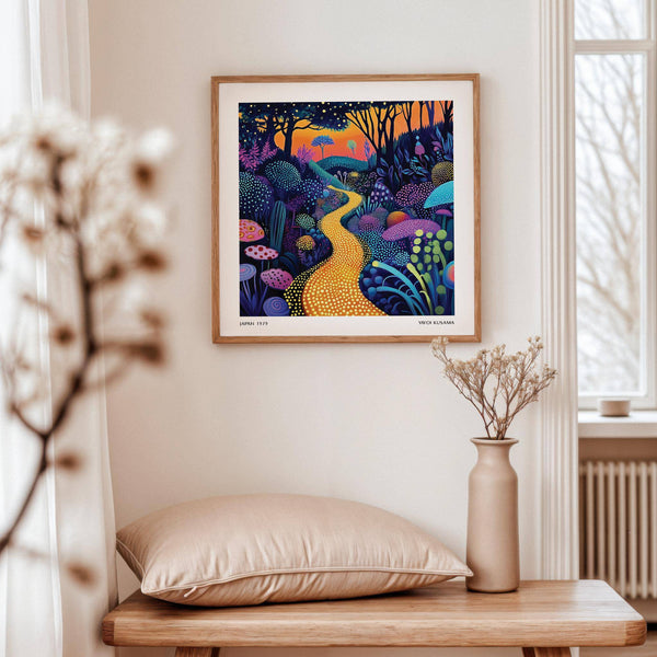 Enchanted polka dot pop art print for creative spaces