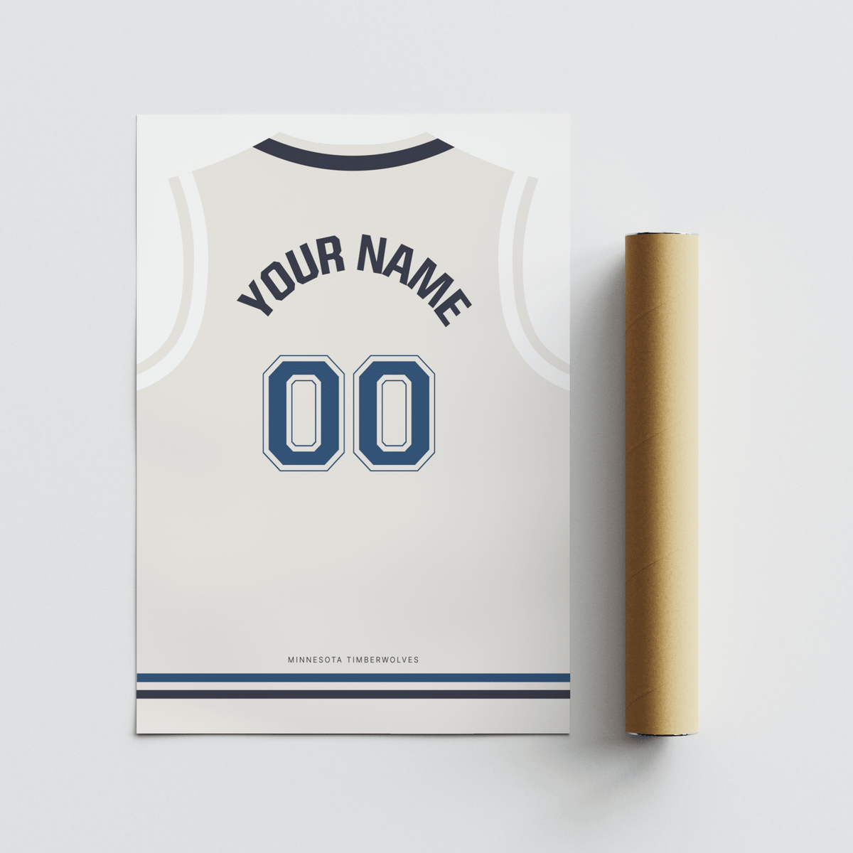 Typography-led sports poster showing YOUR NAME above 00