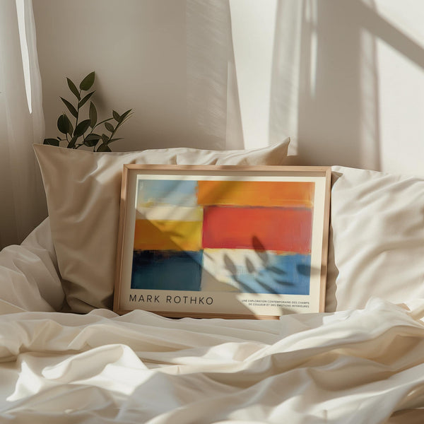 modern mark rothko art print with deep colour tones