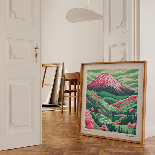 mountain landscape art print with cultural significance