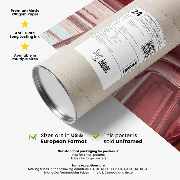 Dalmatian Art Print for hobby rooms in Pink, White, Black hues