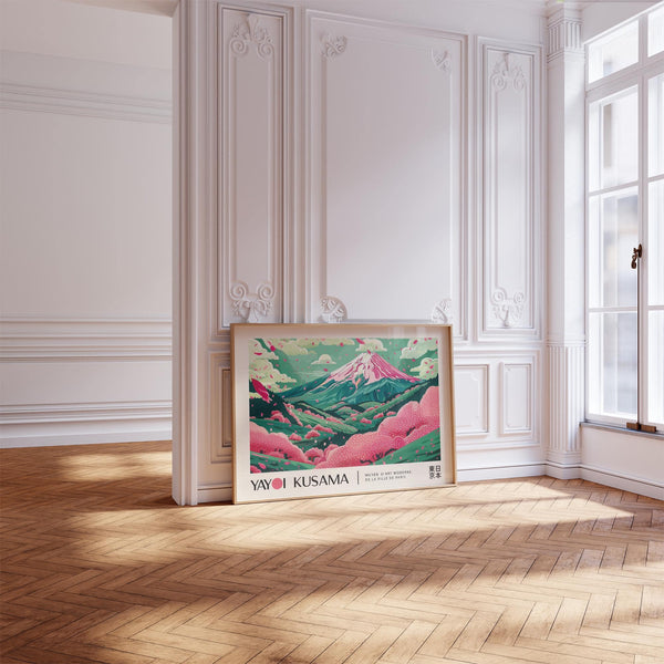 Cherry blossom art designed for Japandi and contemporary interiors