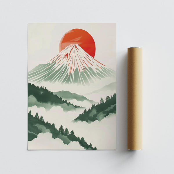 Japanese scenery reimagined in Contemporary Japanese Prints format.