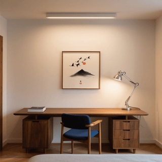 Crane Mountain Art wall art with white hues for modern living room